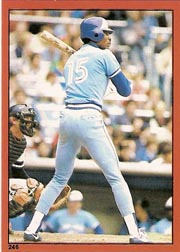 1982 Topps Baseball Stickers     246     Lloyd Moseby